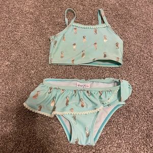 Seahorse, 2 piece swimsuit. Size 3T